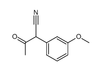 1-cyano-1-(m-methoxyphenyl)propan-2-one Structure