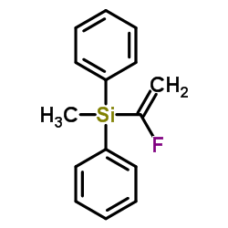 (1-氟乙烯基)甲基二苯基硅烷结构式