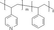 聚(4-乙烯吡啶-co-苯乙烯)结构式