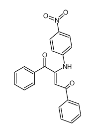 2-(p-Nitroanilino)-1,4-diphenyl-2-butene-1,4-dione结构式