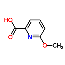6-甲氧基吡啶-2-羧酸结构式