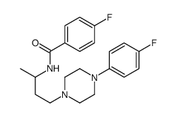 p-Fluoro-N-[3-[4-(p-fluorophenyl)-1-piperazinyl]-1-methylpropyl]benzamide Structure