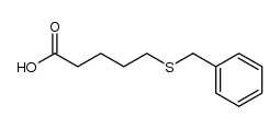 5-(benzylthio)pentanoic acid结构式