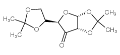 1,2:5,6-di-o-isopropylidene-alpha-d-ribo-3-hexulofuranose structure