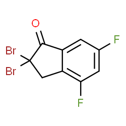2,2-DIBROMO-4,6-DIFLUORO-2,3-DIHYDRO-1H-INDEN-1-ONE structure