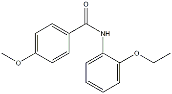 N-(2-乙氧基苯基)-4-甲氧基苯甲酰胺结构式
