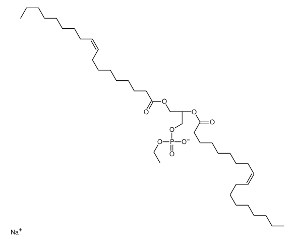 1,2-二油酰基-sn-甘油-3-磷酸乙醇(钠盐)结构式
