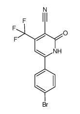 3-氰基-4-三氟甲基-6-(4'-溴苯基)吡啶-2-酮结构式