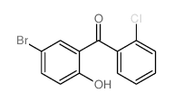 5-溴-2′-氯-2-羟基二苯甲酮结构式
