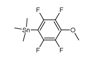 trimethyl(2,3,5,6-tetrafluoro-4-methoxyphenyl)tin结构式