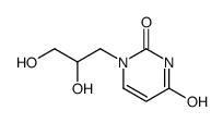 1-(2,3-dihydroxypropyl)pyrimidine-2,4-dione结构式
