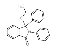 3-ethoxy-2,3-diphenyl-isoindol-1-one结构式