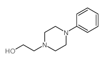 2-(4-Phenyl-1-piperazinyl)ethanol结构式