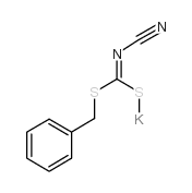 potassium,1-benzylsulfanyl-N-cyanomethanimidothioate Structure