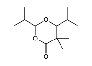 5,5-dimethyl-2,6-di(propan-2-yl)-1,3-dioxan-4-one结构式