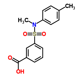 3-(Methyl-p-tolyl-sulfamoyl)-benzoic acid Structure