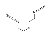1-isothiocyanato-2-(2-isothiocyanatoethylsulfanyl)ethane结构式