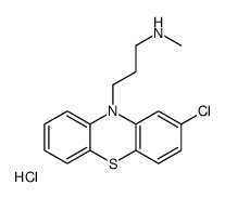 Demethyl Chlorpromazine Hydrochloride Structure