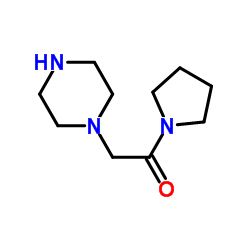 1-(2-哌嗪-1-基乙酰)吡咯烷结构式