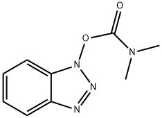 苯并[d][1,2,3]三唑-1-基二甲氨基甲酸酯结构式