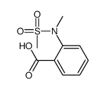 2-(N-甲基甲基磺酰胺)苯甲酸结构式