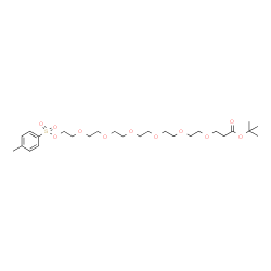 对甲苯磺酸酯丙酸叔丁酯六乙二醇结构式