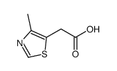 4-methyl-5-thiazoleacetic acid结构式