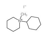 Piperidinium,1-cyclohexyl-1-methyl-, iodide (1:1)结构式