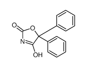 5,5-diphenyl-1,3-oxazolidine-2,4-dione结构式