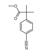 2-(4-氰基苯基)-2-甲基丙酸甲酯结构式