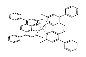 [Cu(2,9-dimethyl-4,7-diphenyl-1,10-phenanthroline)2]PF6 Structure