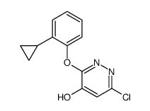 6-chloro-3-(2-cyclopropylphenoxy)-1H-pyridazin-4-one结构式