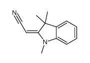 2-(1,3,3-trimethylindol-2-ylidene)acetonitrile结构式