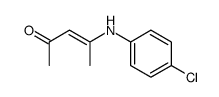 4-(4-chlorophenylamino)pent-3-en-2-one结构式