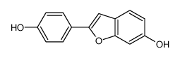 2-(4-hydroxyphenyl)-1-benzofuran-6-ol结构式