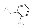 3-乙基-4-甲基吡啶结构式
