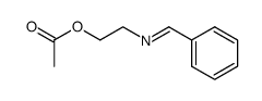 2-(benzylideneamino)ethyl acetate Structure