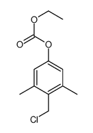 [4-(chloromethyl)-3,5-dimethylphenyl] ethyl carbonate结构式
