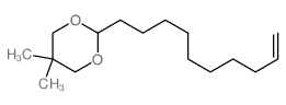 1,3-Dioxane,2-(9-decen-1-yl)-5,5-dimethyl-结构式