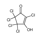 2,4,4,5,5-pentachloro-3-hydroxy-2-cyclopenten-1-one Structure
