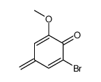 2-bromo-6-methoxy-4-methylidenecyclohexa-2,5-dien-1-one结构式