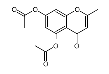 2-methyl-4-oxo-4H-chromene-5,7-diyl diacetate结构式