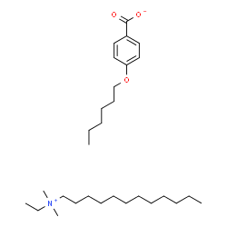(dodecyl)ethyldimethylammonium p-(hexyloxy)benzoate picture