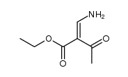ethyl 2-acetyl-3-aminoacrylate结构式