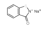 1,2-苯并异噻唑-3(2H)-酮钠盐结构式
