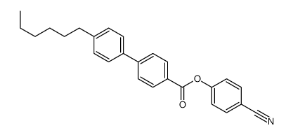 (4-cyanophenyl) 4-(4-hexylphenyl)benzoate结构式