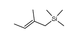 (E)-trimethyl-(β-methylcrotyl)silane结构式