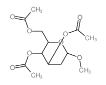 [3-acetyloxy-2-(acetyloxymethyl)-6-methoxy-oxan-4-yl] acetate结构式