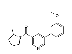 [5-(3-ethoxyphenyl)pyridin-3-yl]-(2-methylpyrrolidin-1-yl)methanone结构式