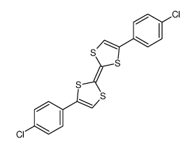 4,4'-bis(4-chlorophenyl)-2,2'-bi(1,3-dithiolylidene)结构式